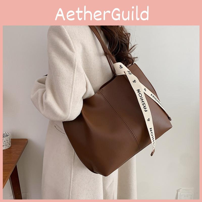 Chic Vintage Single Shoulder Tote Bag For Winter 2023 Fashionable And Spacious