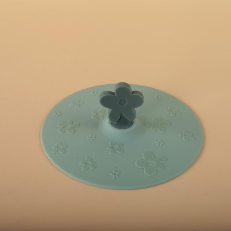 Litet Blomsterformat Silikonkopplock, Mugglock, Universellt Koppskydd, Hög Utseendekvalitet, Stor Diameter, Mångsidigt Dammtätt Rund Form
