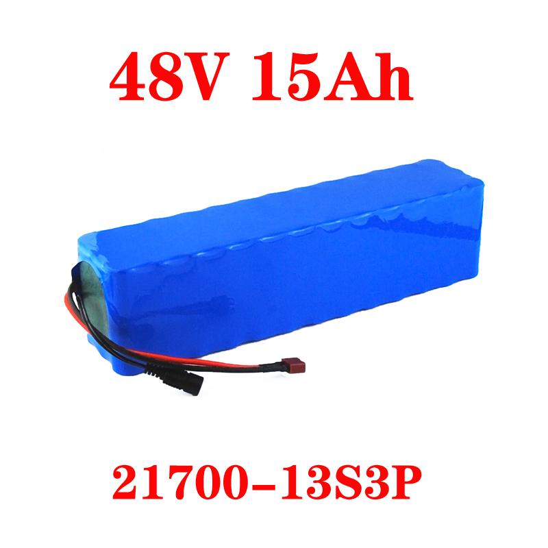 

Aleaivy 48v 15ah 21700 13s3p высокая мощность 1500w аккумулятор для электрического велосипеда E-велосипедный аккумулятор 48v15ah литиевая батарея с 30a Bms