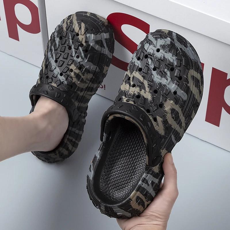 Thick-soled Casual Shoes Non-slip Comfortable Beach Shoes Lightweight Garden Shoes High-quality Sandals Breathable Slippers Mens