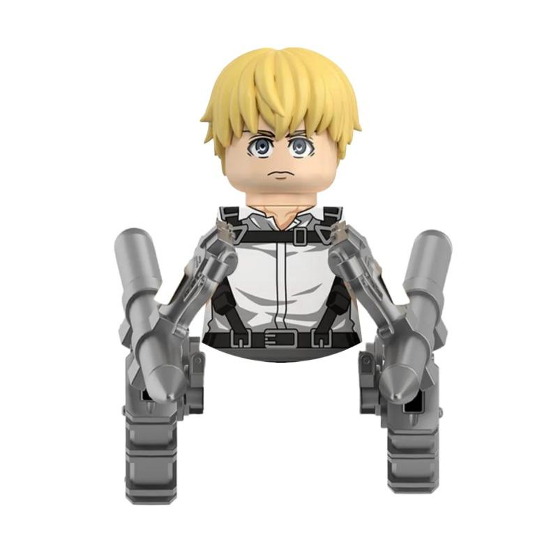 Blind Box Building Blocks Mini Model Figures Attack on Titan Levi Ackerman Eren Mikasa Giant Annie Halloween Christmas Gifts Toy
