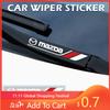 2025 Hot 2PCS Car For Mazda 3 6 Atenza Axela Demio CX3 CX5 MS Auto Window Wiper Sport Decal Automobiles Waterproof DIY Decoratio