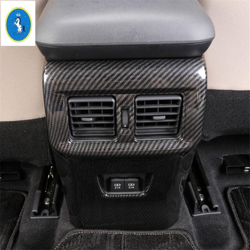 Auto Rear Armrest Box Anti Kick Air AC Vent Outlet Protect Panel Accessories Cover Trim For TOYOTA RAV4 RAV 4 XA50 - 2024