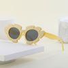 JYL TS Women's Glitter Flower - Irregular Funny Decorative Sunglasses WF-3999Glitter