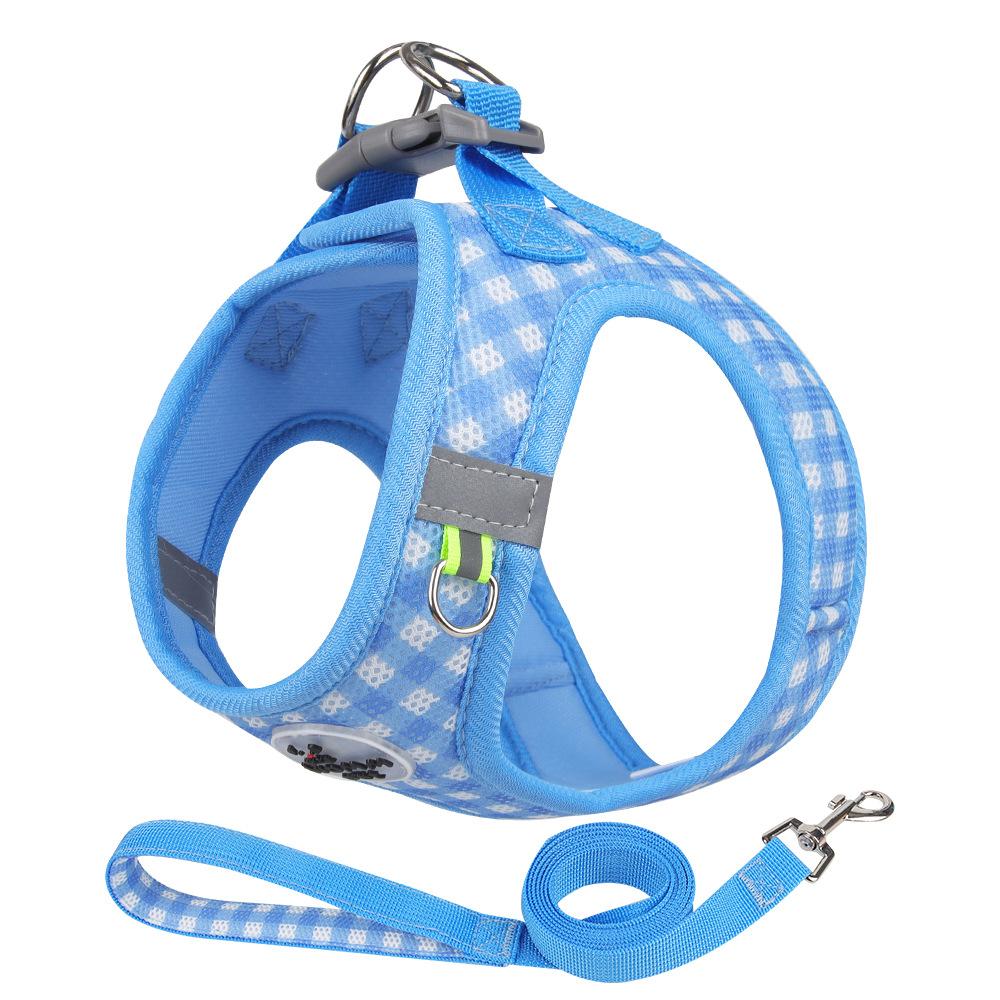 New Dog Leash Small and Medium-sized Dog Chest Strap Walking Leash Reflective Pet Cat and Dog Universal Chest Strap