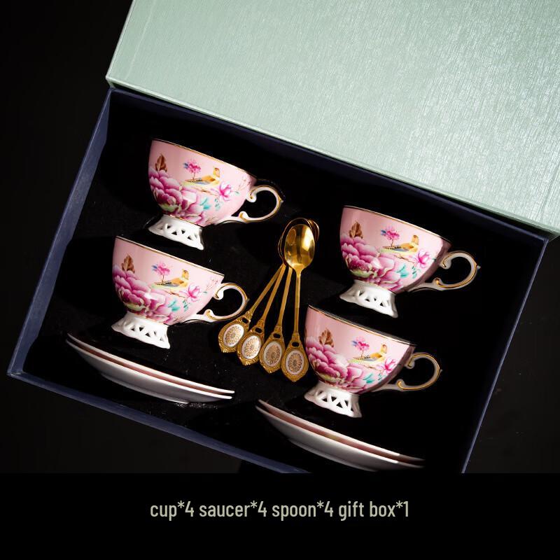 European Bone China Floral Tea Set