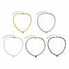 Bohemia Chokers Necklaces Women Arcylic Beads Jewelry Necklace Heart Decoration