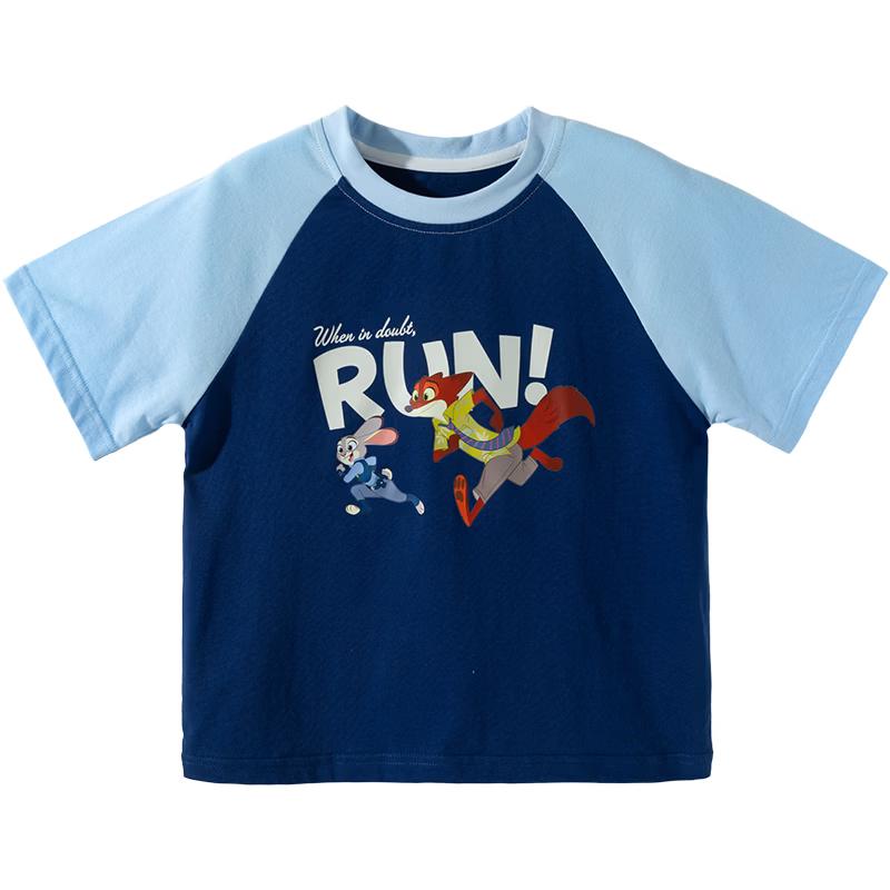 Disney Zootopia Boys Cotton Short Sleeve T-Shirt 120/60