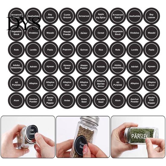 Blackboard Tag Sticker 180Pcs Chalkboard Label Exquisite Waterproof Self-adhesive Kitchen Countertop Spice Bottle Marking Daily Use