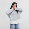 Elva' Island Women's Spliced Pullover Hoodie