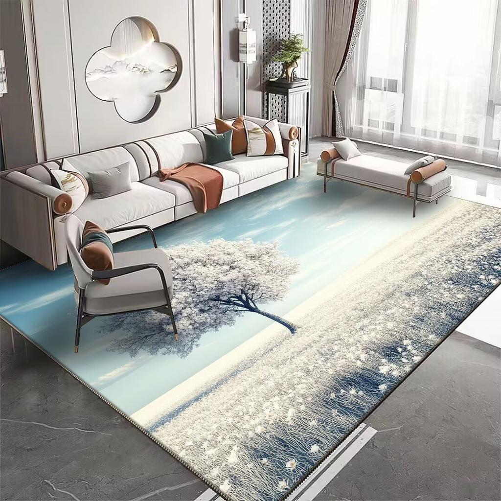 3D Natural Landscape Pattern Carpet for Living Room Non-slip Room Decoration Aesthetic Modern Lounge Rug Entrance Door Mat Rugs