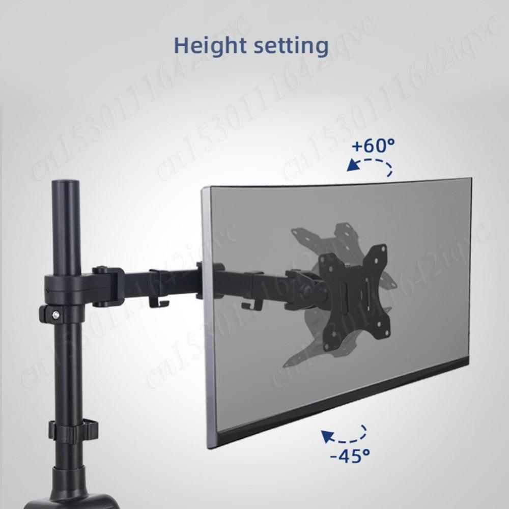 Dual Monitor Desk Mount Adjustable Dual Monitor Arm for 2 Computer Screens In 32'' Heavy Duty Dual Monitor Stand for Desk 17lbs