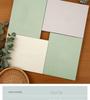Linen Cross-Stitch Guestbook: Customizable Blank Notebook with Cloth Cover