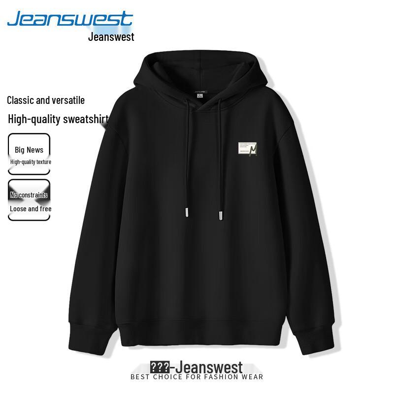 

Jeanswest Men s Hooded Letter Print Sweatshirt XL