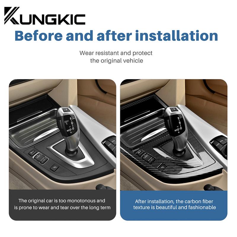 Car Gear Shift Cover Sticker Decal ABS Trim Compatible For BMW 3 4 Series F30 F31 F34 3GT F32 F33 F36 Accessories