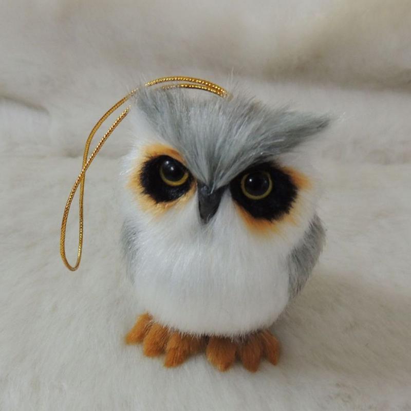 Plüsch-Weihnachtsbaum-Hängeornamente aus Kunstpelz, Waldtiere-Ornamente für Weihnachtsrucksack, Schlüsselanhänger-Dekoration