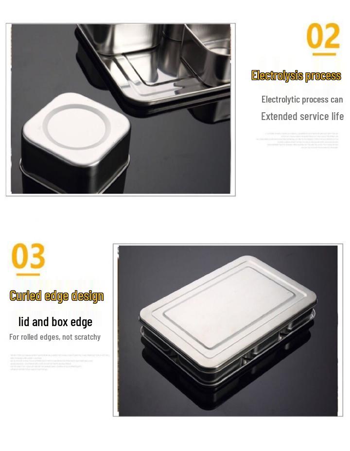 Japanese Stainless Steel Seasoning Box Set - Includes Condiment Jars with Lids