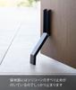 Yamazaki Tower Folding Door x D7 x H28cm in Easy Entry Product 3723 Stopper, Black, Tape-Attached, Approx. W4.5 (When Use), Double-Sided Tape,