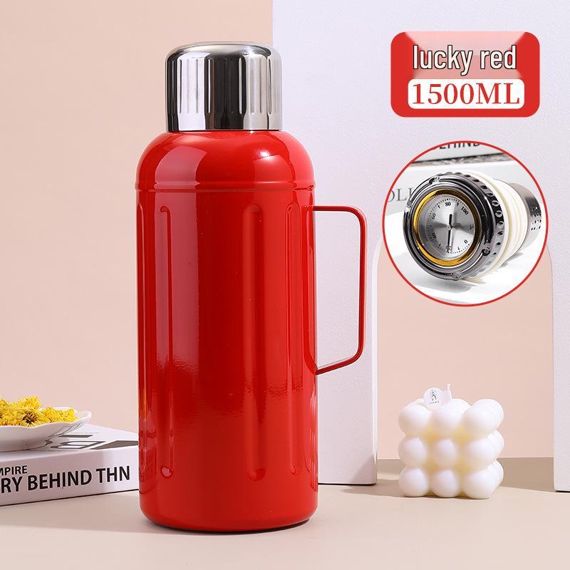 Zhenmei Smart Thermos with Temperature Display and Handle - Tea Separator Stewing Pot for Home Use