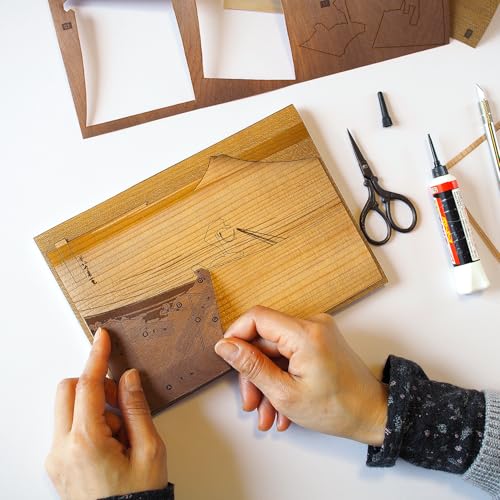 KINOWA "Koshu Ishibanzawa" Woodblock Printing Kit, Original Handmade Ukiyo-e Kit, Hokusai's Thirty-six Views of Mount Fuji, Made in Japan