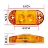 Car Truck Led Side Marker Lights External Square Lights Warning Tail Light Auto Trailer Truck Lorry Clearance Lamps 12-36V