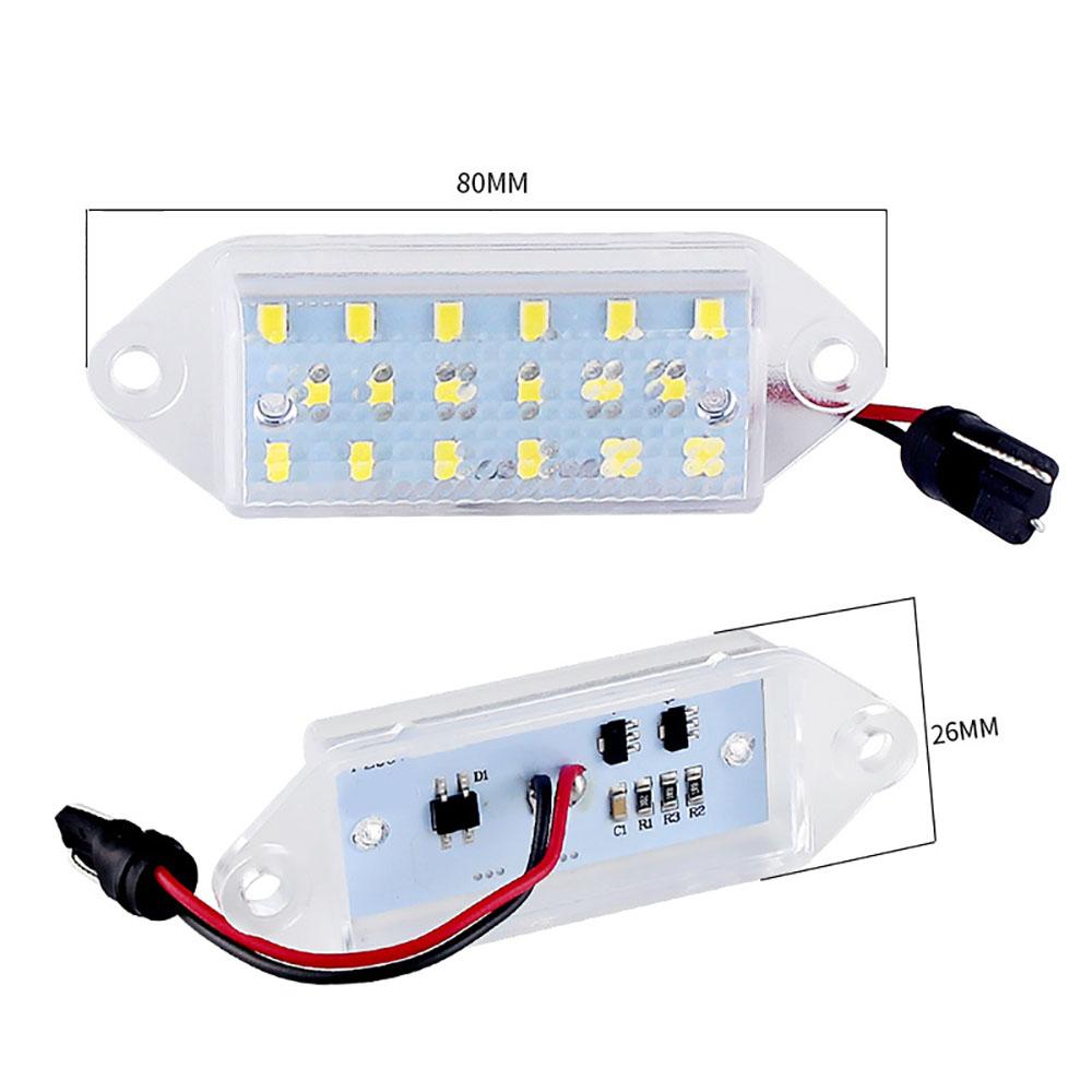 1 Pair White LED Licence Plate Light 8341A099 For Mitsubishi Lancer 2003-2017