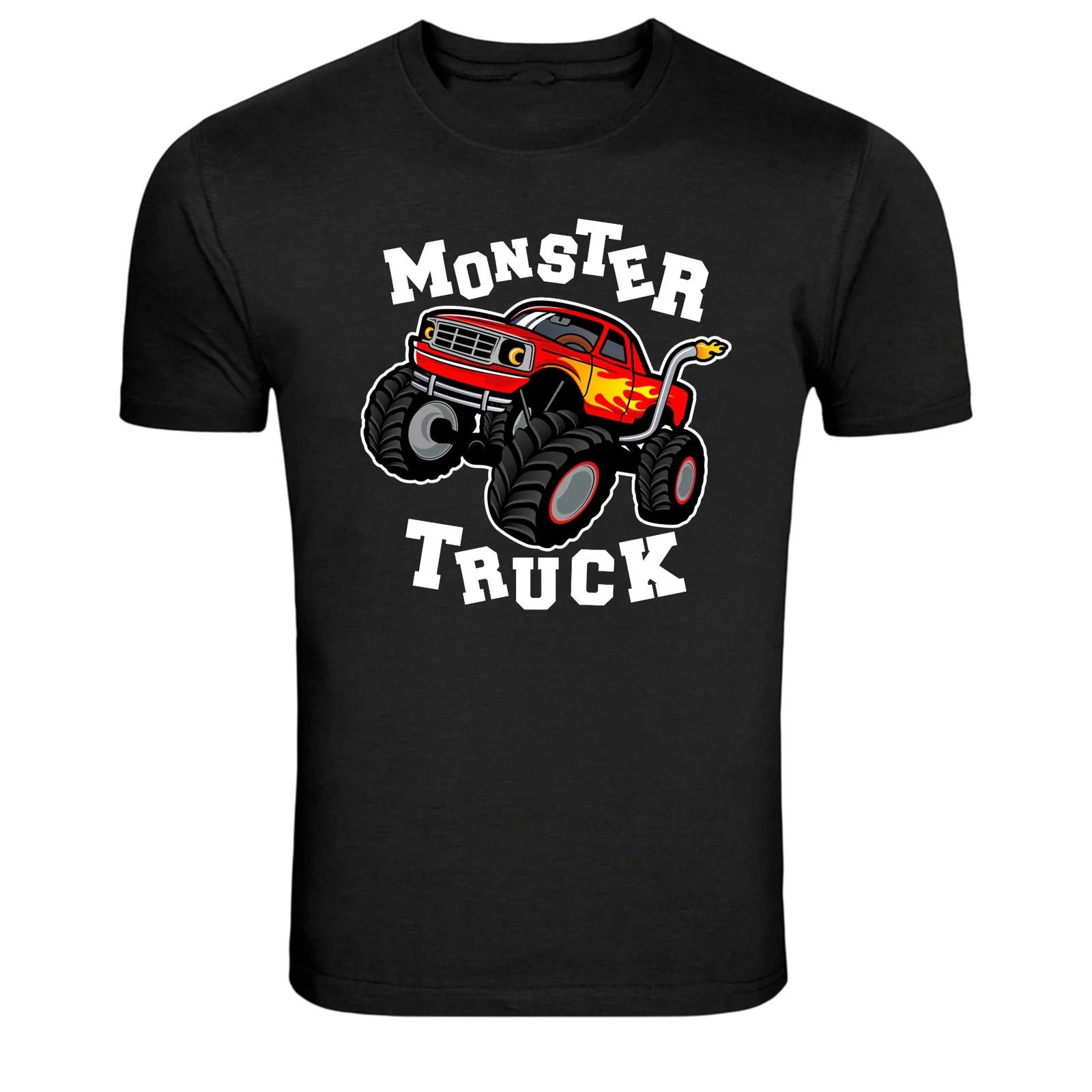 Monster Truck Big Wheels Off Road Graphic T-Shirt L