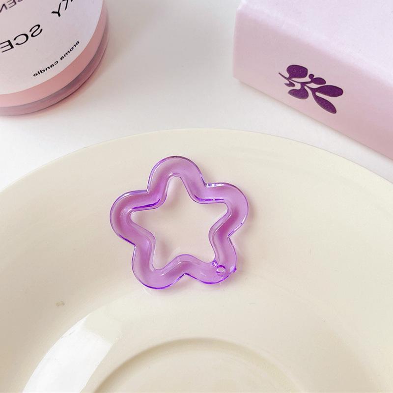 Transparent Acrylic Star Charm for Earrings, Phone Cases, and Keychains