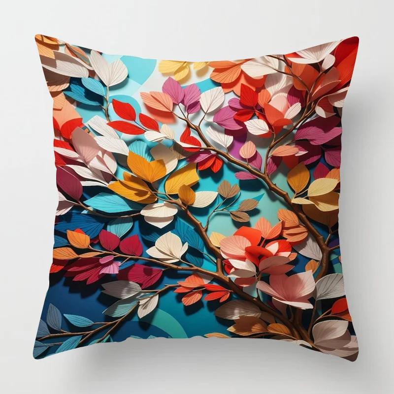 

Home Decor Vivid 3D Paper cut Art for Home Decor Pattern Cushion Cover Suitable for Sofa Bedroom Car Pillow Cover 40x40cm
