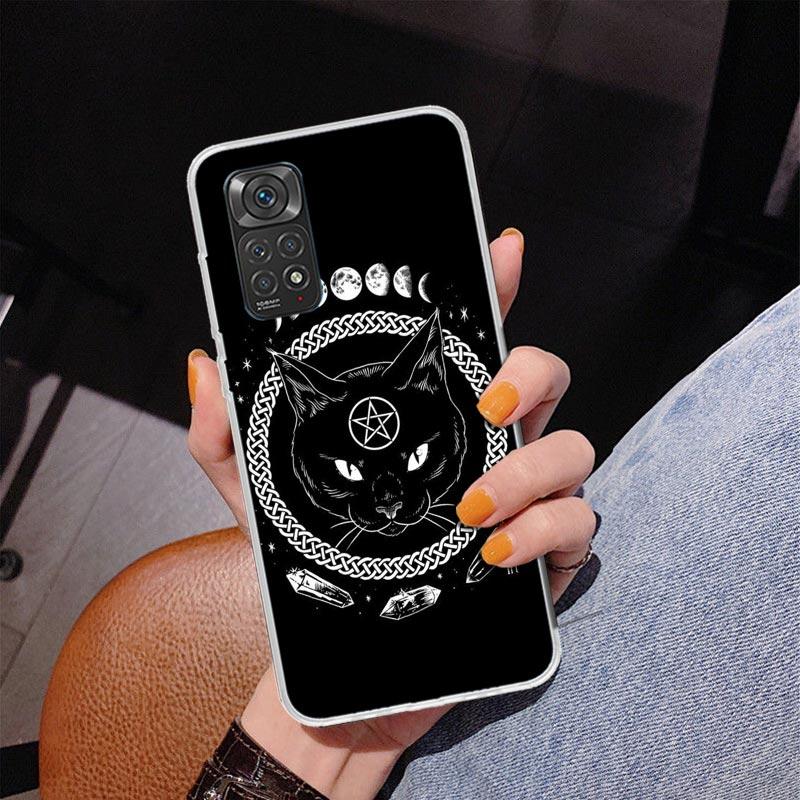 Witch And Cat Colorful Cute Phone Case For Xiaomi Redmi Note 15 14 13 12S 12 11 Pro Plus 14S 11S 11E 10 10S 11T 5G Personalized