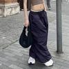 Adidas Originals Lace-Up Mid-Rise Solid Wide-Leg Casual Pants Women Bottoms Black JD1125