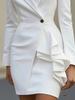 New Lapel Wooden Frame Ear Decorative Temperament Suit Dress Women
