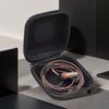 1-10PCS KZ Earphones Oval Storage Bag Wired Headphones PU Zipper Storage Box Portable Hold Case Container for KZ BA10 AS10 ES4