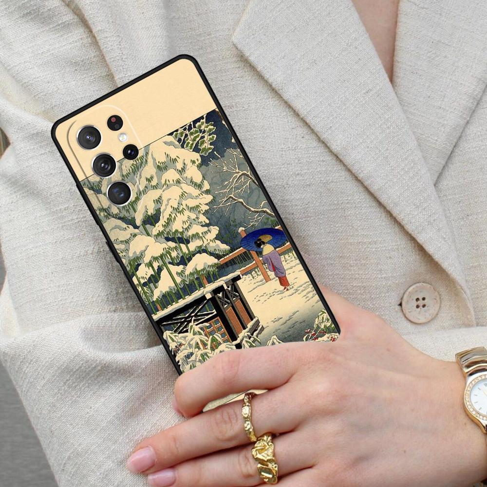 Ukiyo-e Japanese Style Art Cell Phone Case for Samsung Galaxy S26 Ultra S25 S24 S23 S22 S21 S20 Note10 Cover