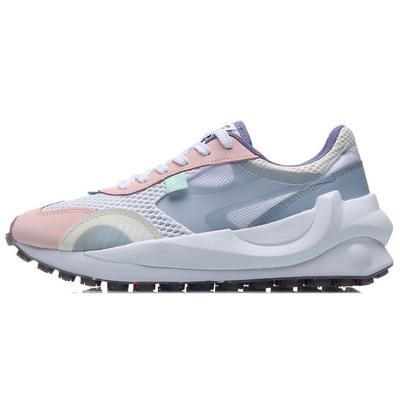 Li Ning Fang Yuan Non-Slip Lightweight Low-Top Running Shoes Women Sneakers Blue AGCR034-3