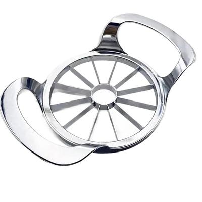 2025 Trend Fruit Cutter-Frosted Handle 12-Blade Stainless Steel Fruit Slicer And Corer Comfortable To Use