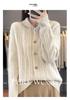 Autumn Women's 100% Wool Slim Fit Polo Collar Sweater - Trendy Long Sleeve Knitwear