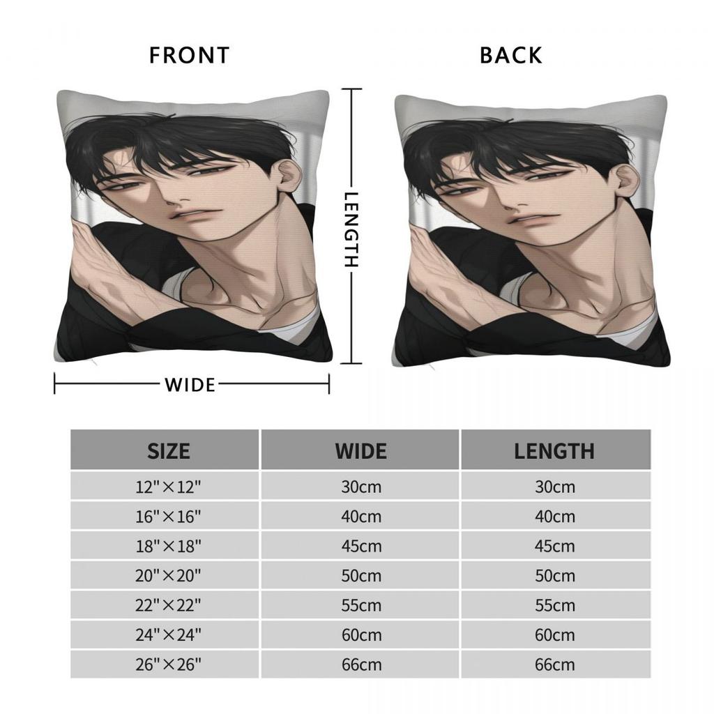 Joo Jaekyung Anime Pillowcases Accessories Soft Cushion Cover Throw Pillow Cover Living Room Decorations Square Multi-Size