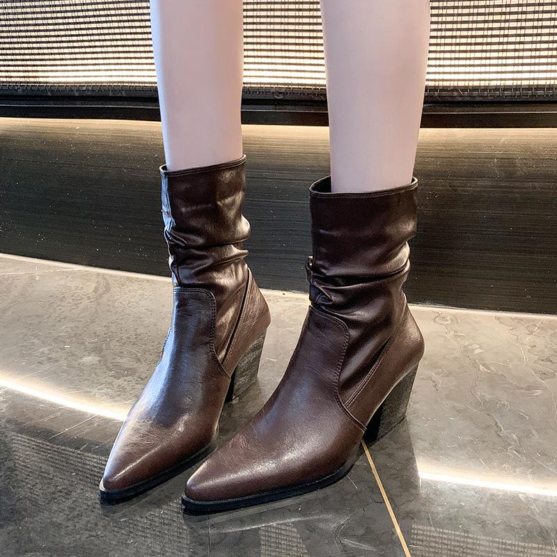 Fashion Fashion Casual Leather Chelsea Boots for Women Autumn Winter Soft Soled Women's Platform Shoes Designer New Ankle Boots Female