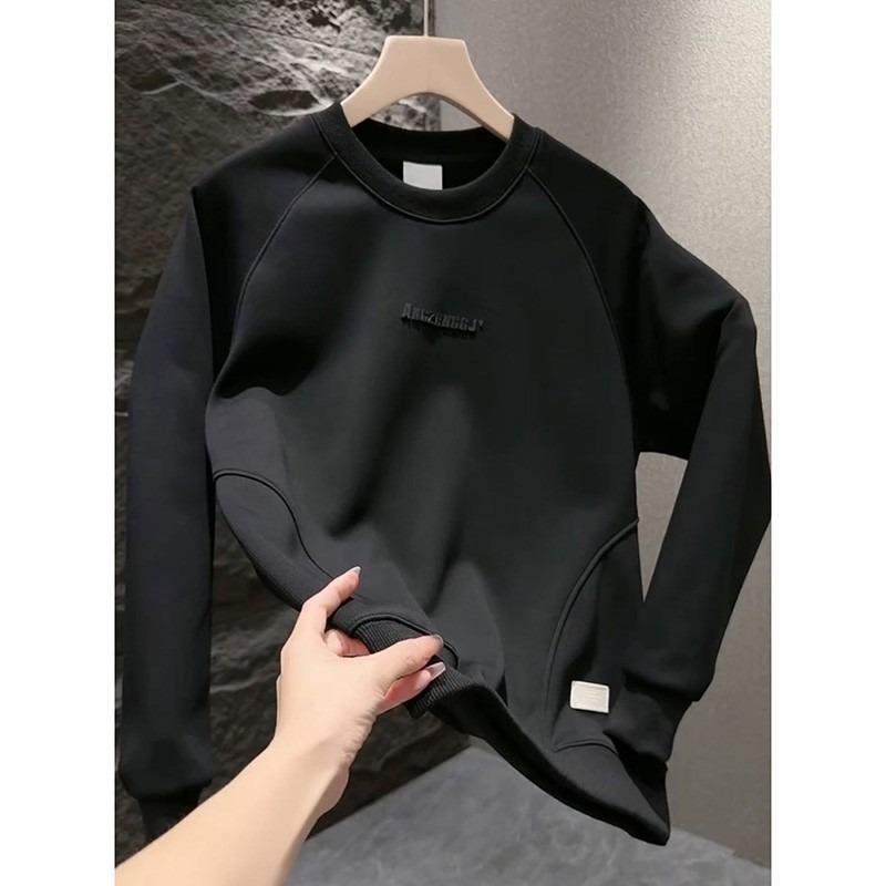 Trendy Korean Style Men s Round Neck Printed Sweatshirt XXXL