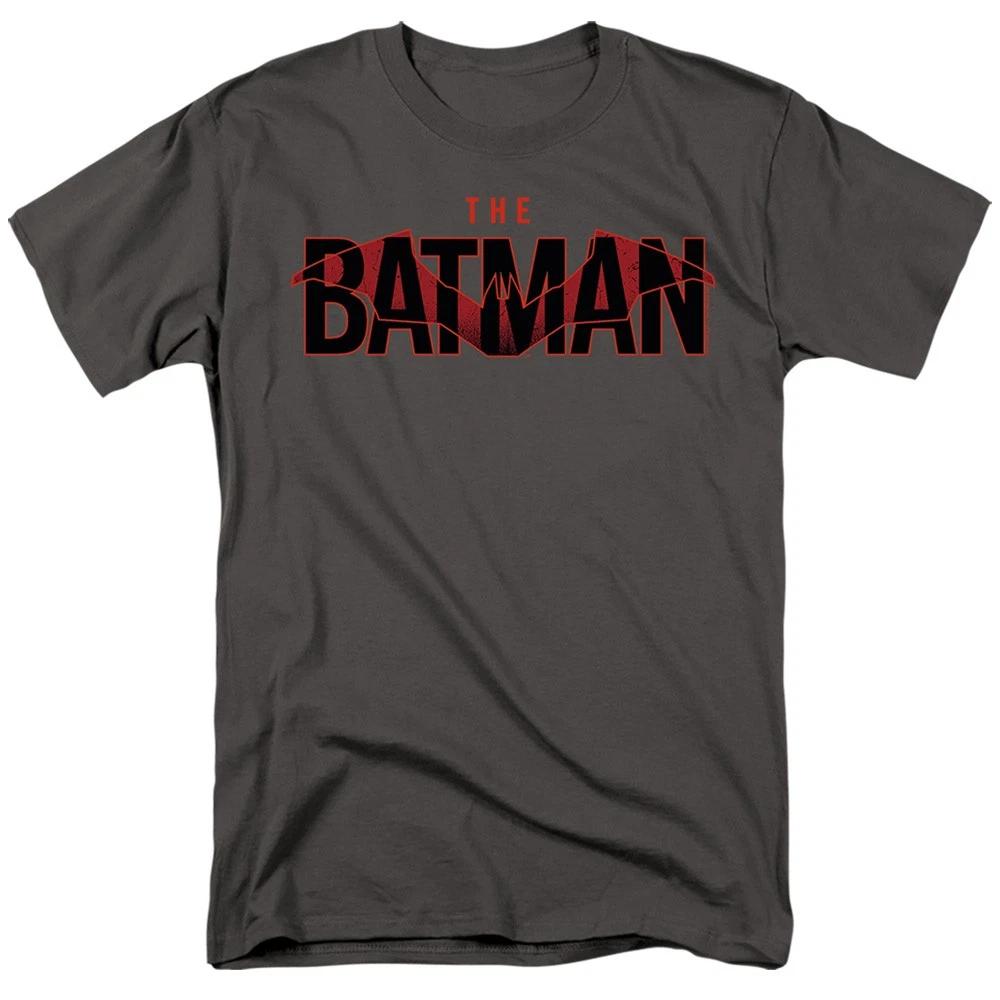 DC Comics - The Batman - Logo With Red Bat -  Unisex Children s T-shirt - Gray 140