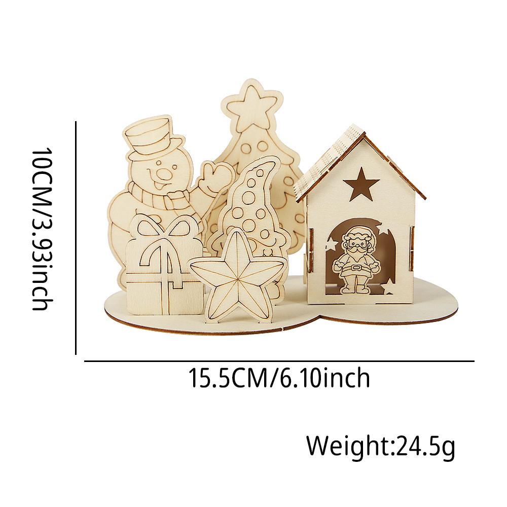 

Wooden Christmas Playful Cabin Puzzle With Reindeer And Snowman Designs For Festive Fun Rudolph Snowman House