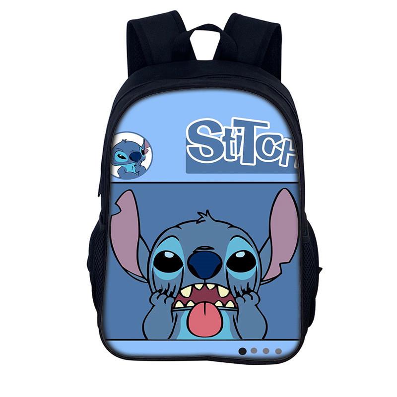 Stitch Kids Backpack With Polyester Material For Daily Use And Storage