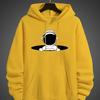 New Autumn And Winter Casual Men's Loose Fleece Warmth Hooded Sweatshirt Casual Multi-purpose 2D Top