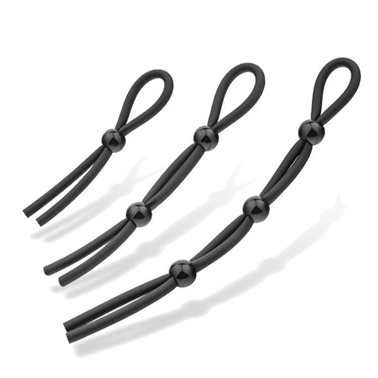 4-Piece Silicone Cock Ring Set for Delayed Ejaculation & Restraint