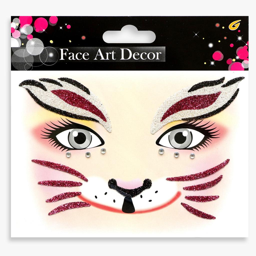 Carnival Festival Party Face Stickers Valentine's Day Face Stickers Makeup Stickers Children's Decorative Stickers