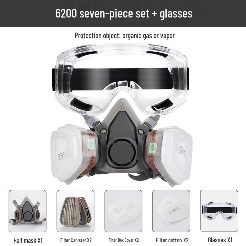 Respirator 6200 KN95 Mask for Spray Paint, Pesticide, Chemical, and Formaldehyde Protection