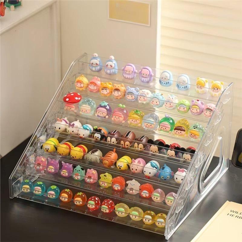 A84E-For Perfume, , Cupcakes& More Compatible 7-Tier Display Stand With Fences For Home Storage