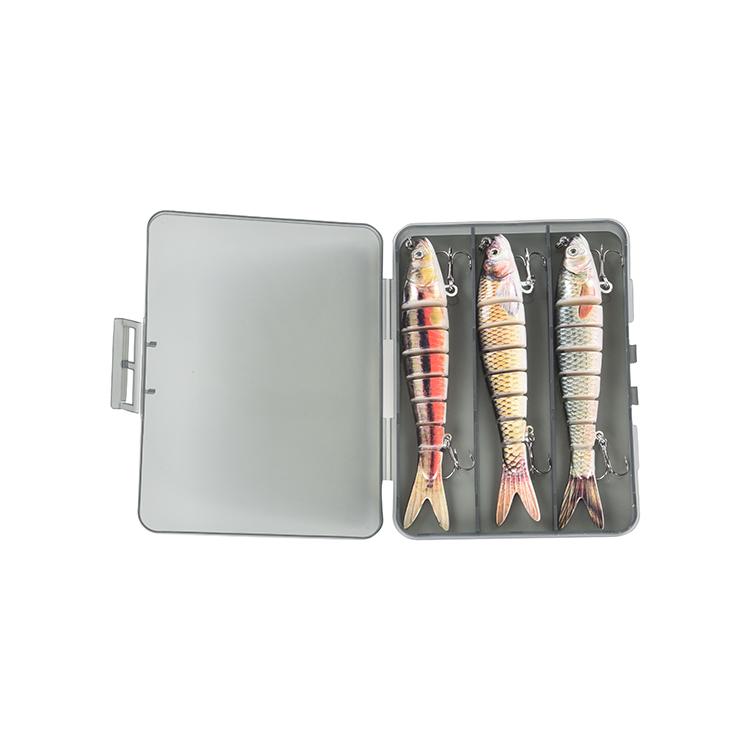 Fishing Lures Set 3pcs Multi Segments Jointed Hard Bait Wobblers Swimbait Crankbait Swim Bass Pike Fishing