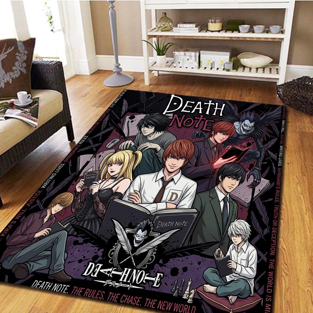 Death Note Bedroom Carpet, Living Room Rug, Home Decor Cool Movie Mat Play Floor Mat -HE28